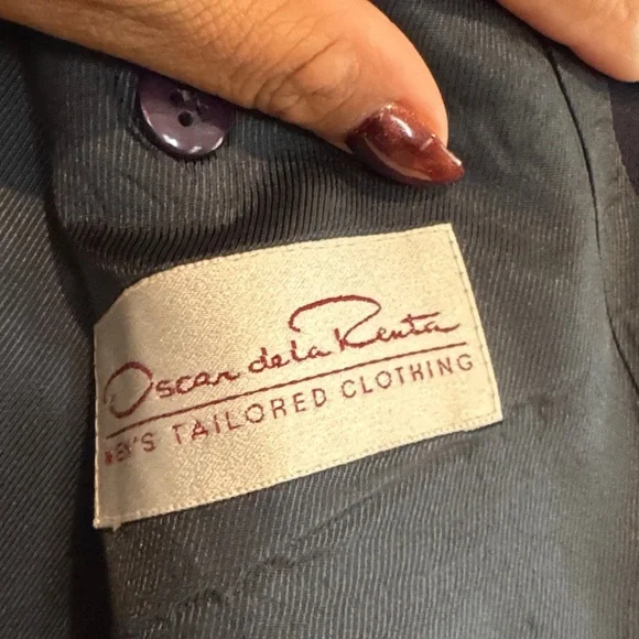 Oscar de la Renta Midnight Blue Blazer - Picture 7 of 11